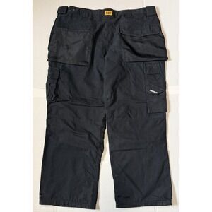 CATERPILLAR Trademark Work Pants - Men's Black Holster Cargo Tool Pockets 44x32